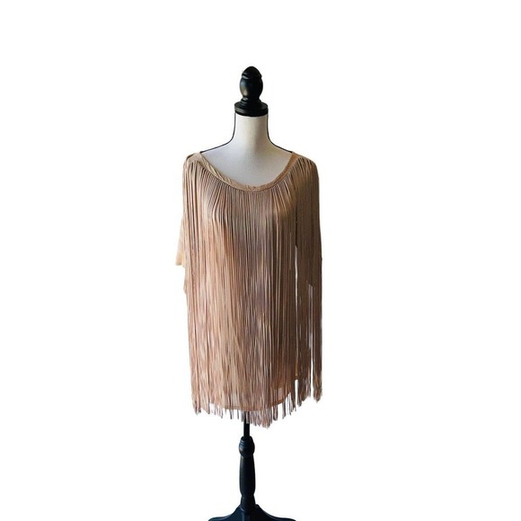 3.1 Phillip Lim Size XS Gold Fringe Lined Party Tunic Top - Picture 3 of 11